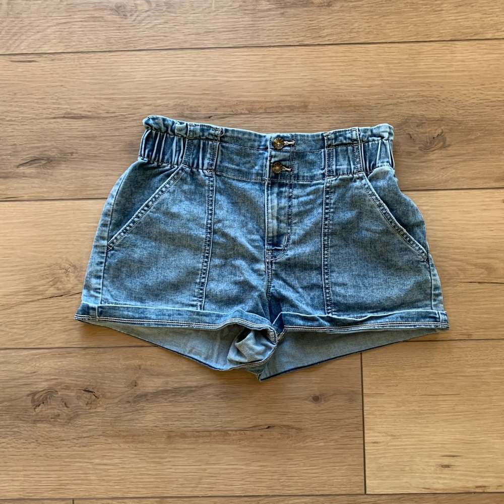 Maurices Paperbag denim shorts.